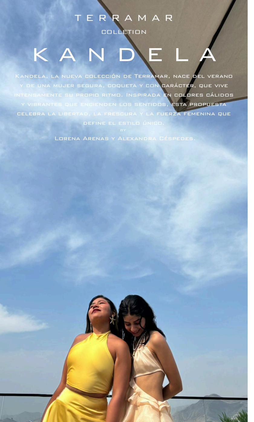 Portada de la colección Kandela: dos mujeres bajo un cielo de verano